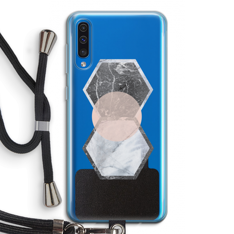 Creatieve toets: Samsung Galaxy A50 Transparant Hoesje met koord
