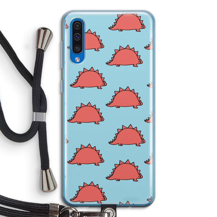Dinosawrr: Samsung Galaxy A50 Transparant Hoesje met koord