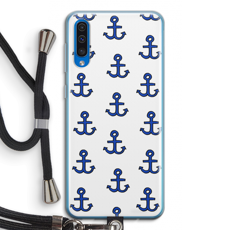 Ankers: Samsung Galaxy A50 Transparant Hoesje met koord