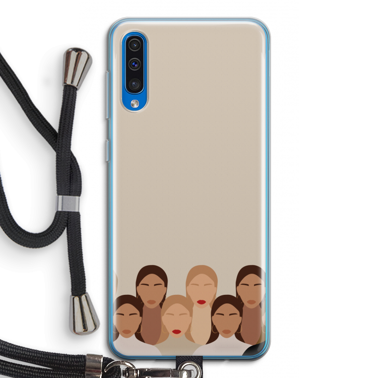 Girls girls girls: Samsung Galaxy A50 Transparant Hoesje met koord
