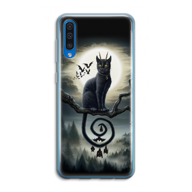 Moonlight Companions: Samsung Galaxy A50 Transparant Hoesje