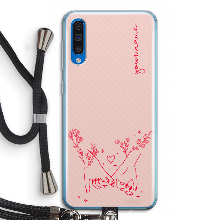 Best Friends: Samsung Galaxy A50 Transparant Hoesje met koord