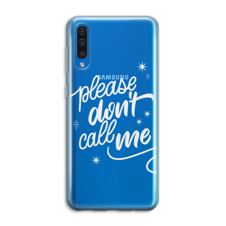 Don't call: Samsung Galaxy A50 Transparant Hoesje