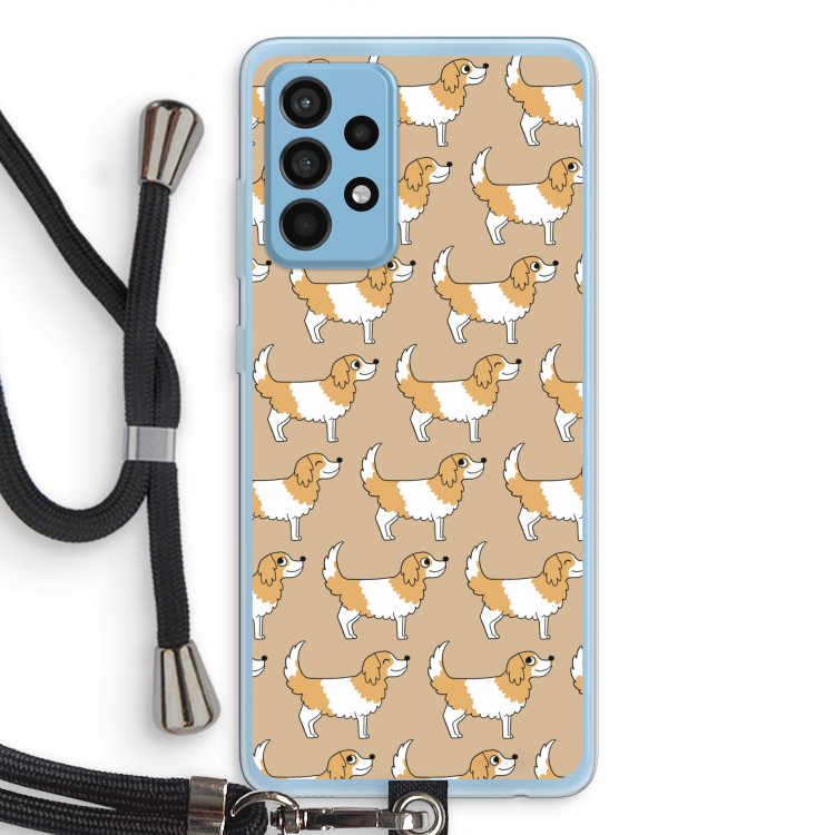 Doggy: Samsung Galaxy A52 Transparant Hoesje met koord