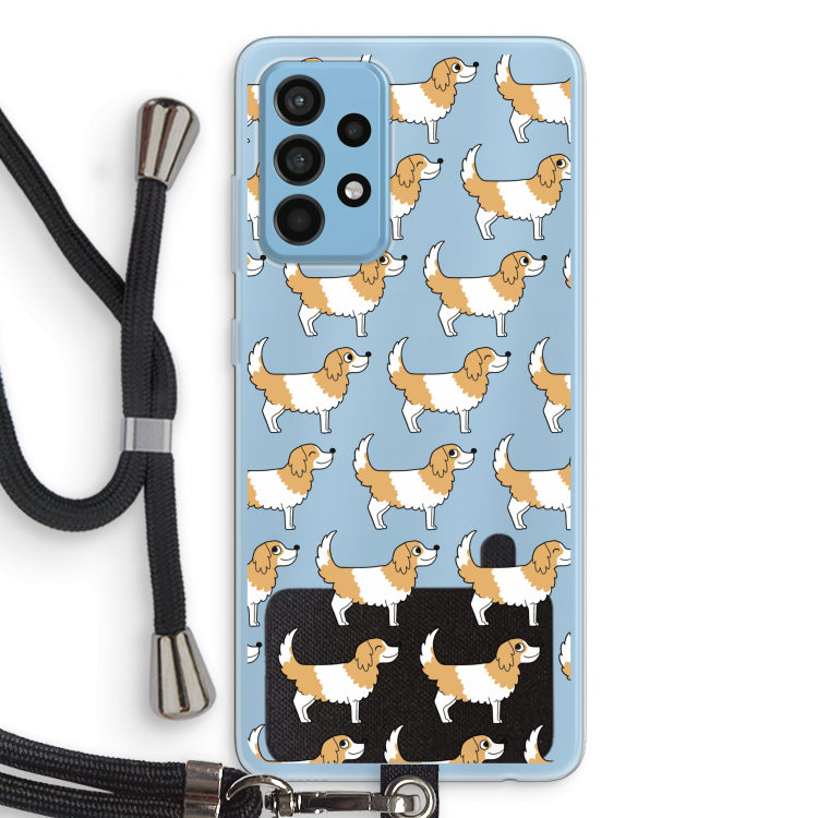 Doggy: Samsung Galaxy A52 Transparant Hoesje met koord