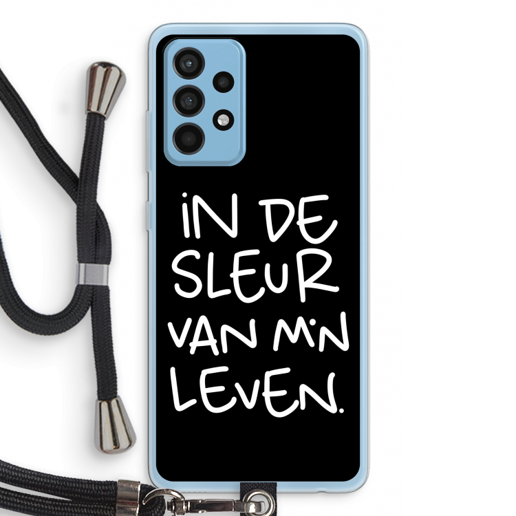 De Sleur: Samsung Galaxy A52 Transparant Hoesje met koord