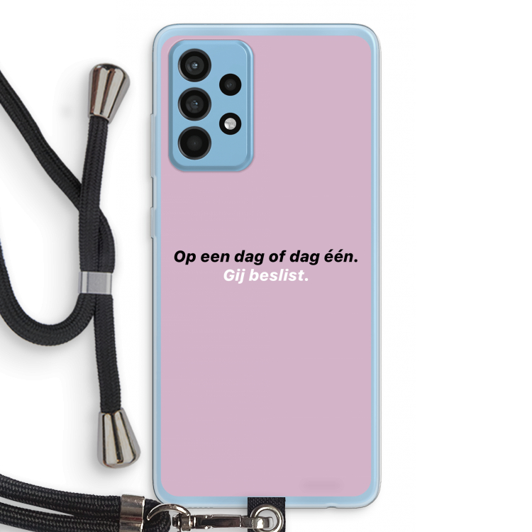 gij beslist: Samsung Galaxy A52 Transparant Hoesje met koord
