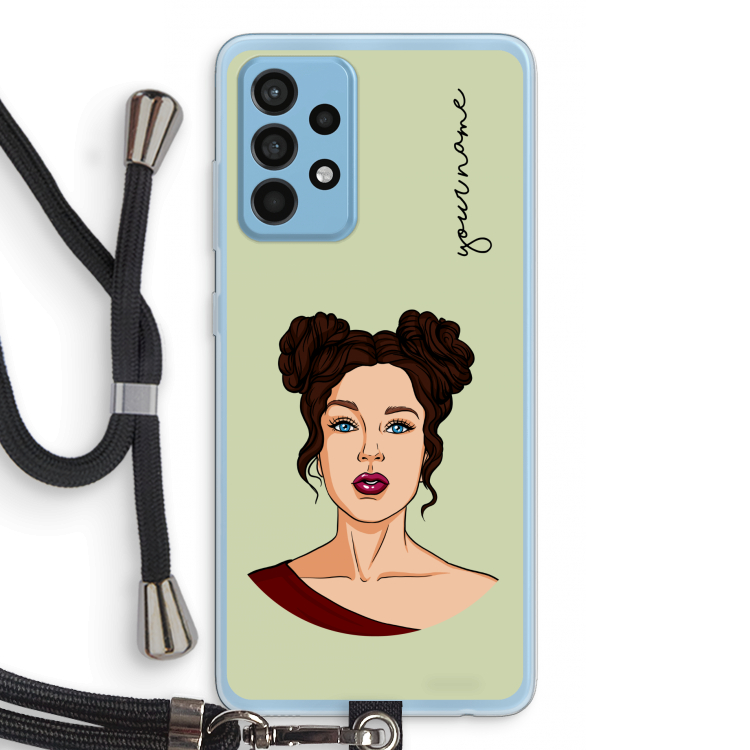Pop-Art Creator: Samsung Galaxy A52 Transparant Hoesje met koord