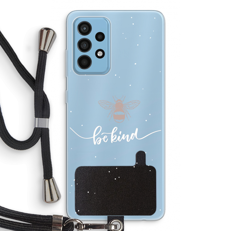 Be(e) kind: Samsung Galaxy A52 Transparant Hoesje met koord
