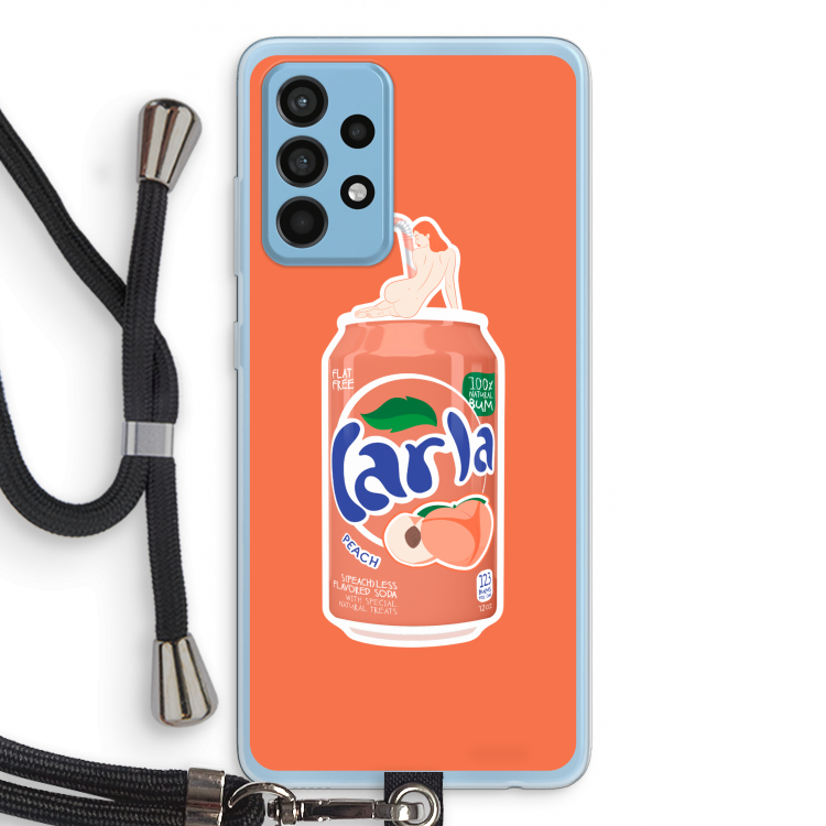 S(peach)less: Samsung Galaxy A52 Transparant Hoesje met koord