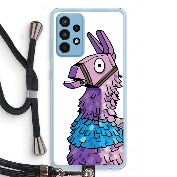 Lama: Samsung Galaxy A52 Transparant Hoesje met koord