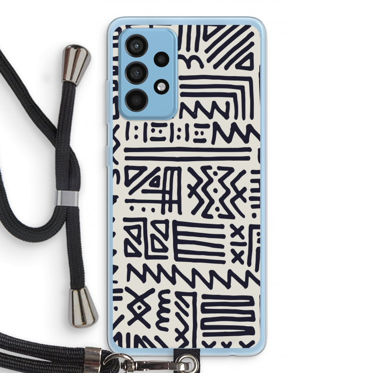 Marrakech print: Samsung Galaxy A52 Transparant Hoesje met koord