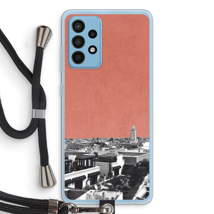 Marrakech Skyline : Samsung Galaxy A52 Transparant Hoesje met koord
