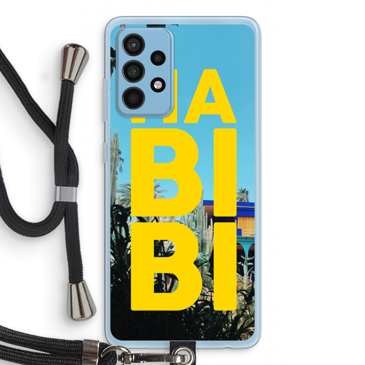 Habibi Majorelle : Samsung Galaxy A52 Transparant Hoesje met koord