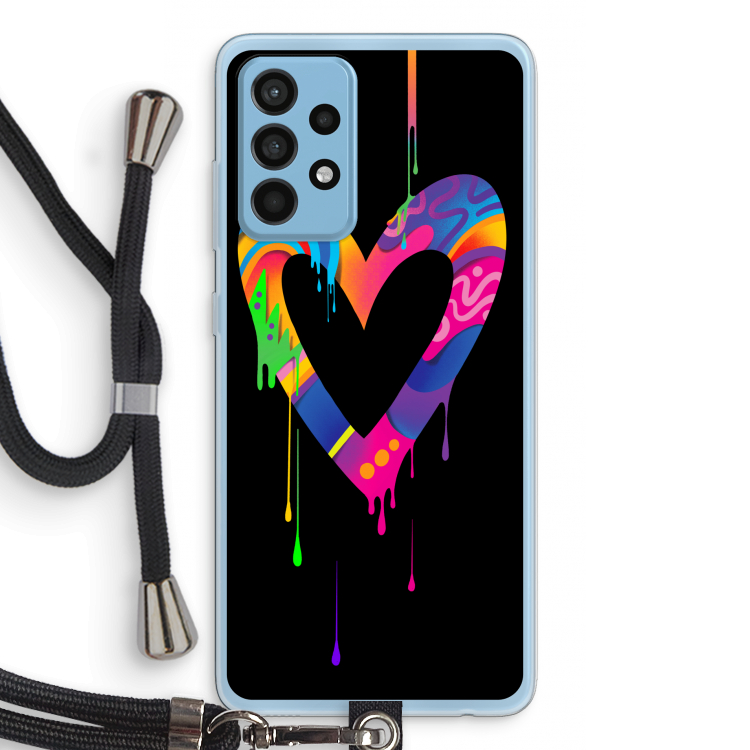 Melts My Heart: Samsung Galaxy A52 Transparant Hoesje met koord