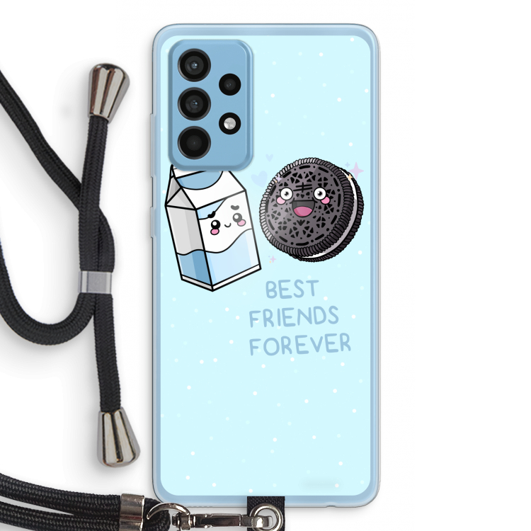 Best Friend Forever: Samsung Galaxy A52 Transparant Hoesje met koord