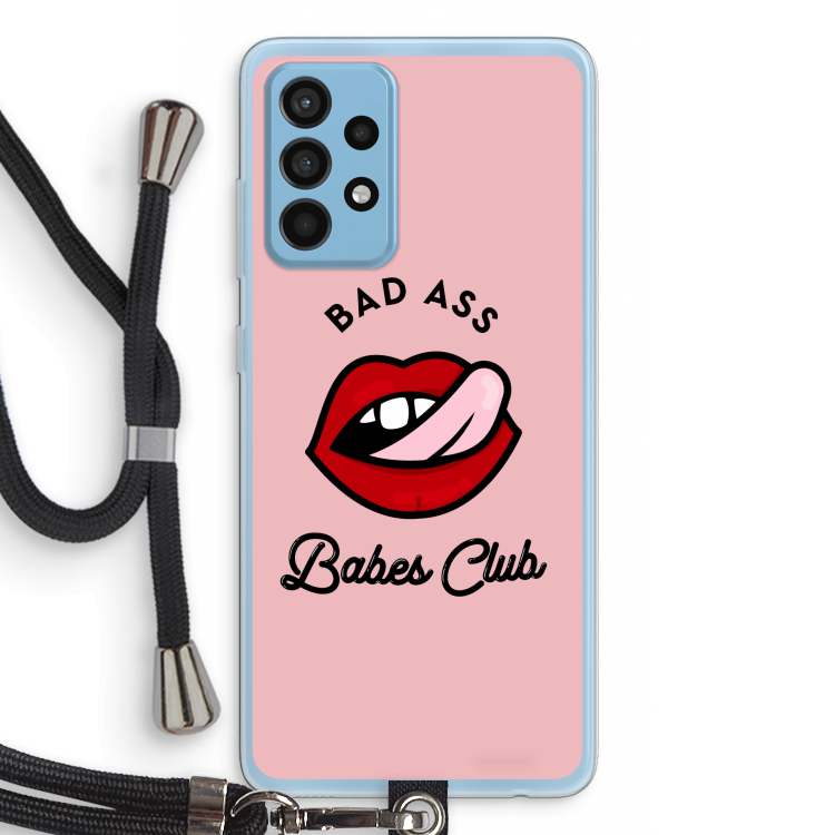 Badass Babes Club: Samsung Galaxy A52 Transparant Hoesje met koord