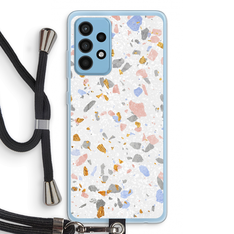 Terrazzo N°8: Samsung Galaxy A52 Transparant Hoesje met koord