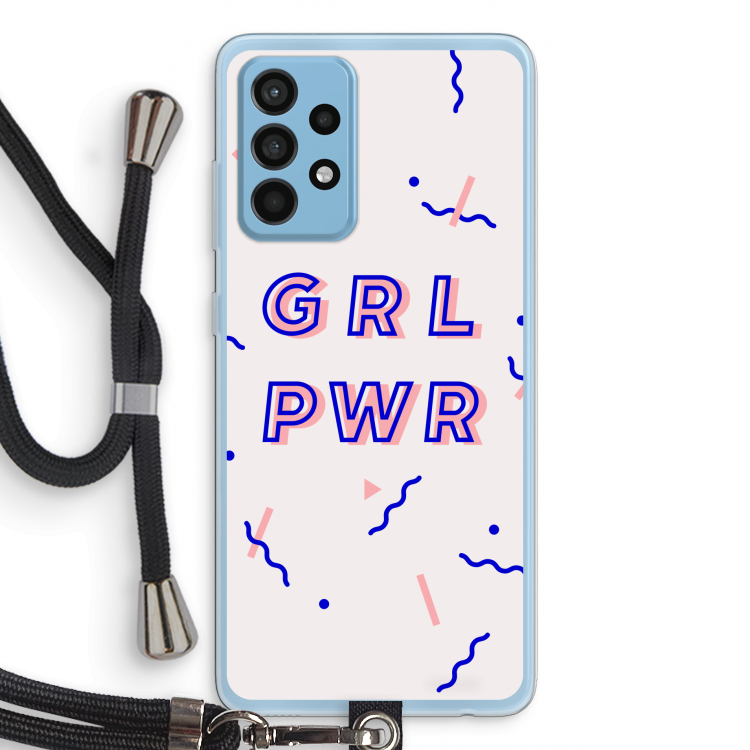 GRL PWR: Samsung Galaxy A52 Transparant Hoesje met koord