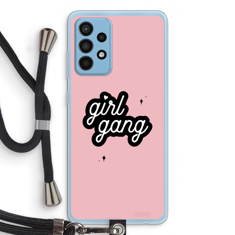 Girl Gang: Samsung Galaxy A52 Transparant Hoesje met koord