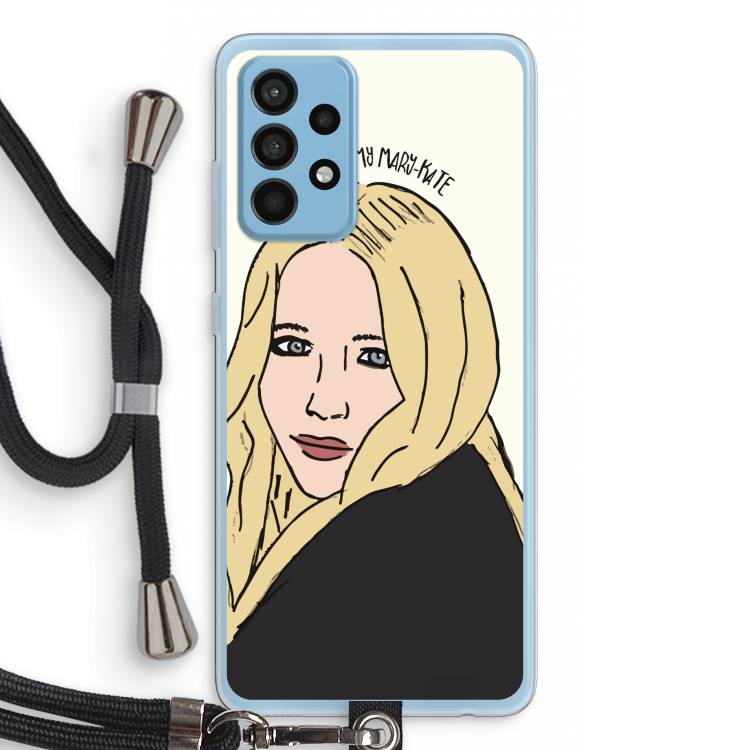 Mary Kate: Samsung Galaxy A52 Transparant Hoesje met koord
