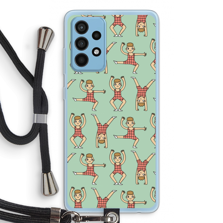 Gymboys: Samsung Galaxy A52 Transparant Hoesje met koord