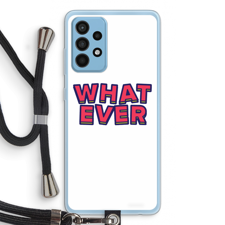 Whatever: Samsung Galaxy A52 Transparant Hoesje met koord