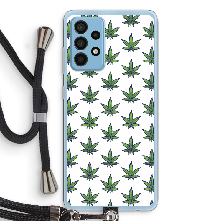 Weed: Samsung Galaxy A52 Transparant Hoesje met koord