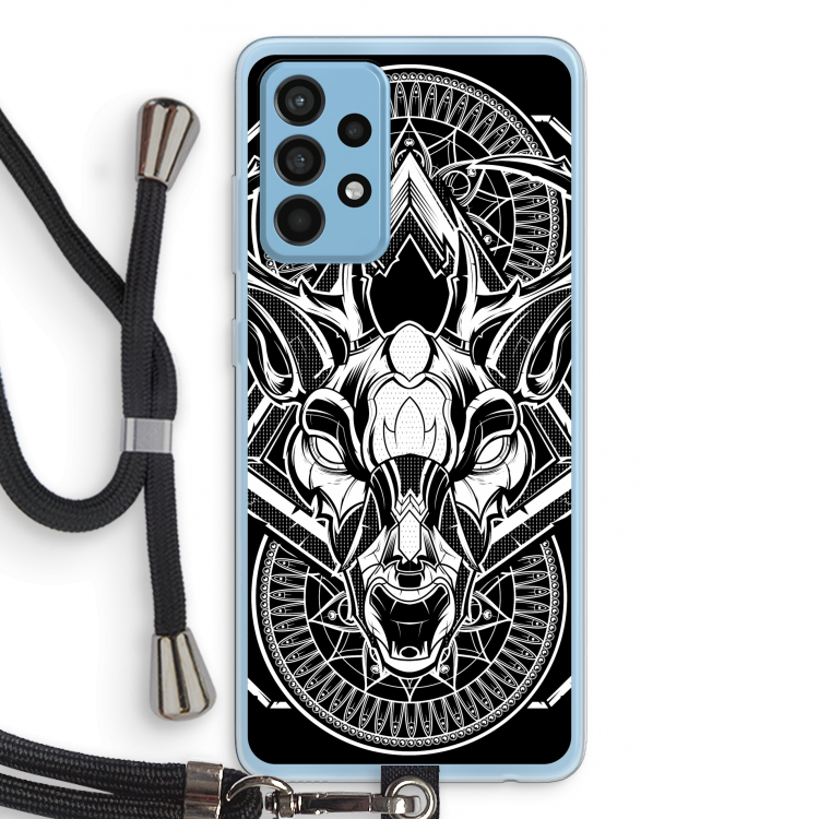 Oh Deer: Samsung Galaxy A52 Transparant Hoesje met koord
