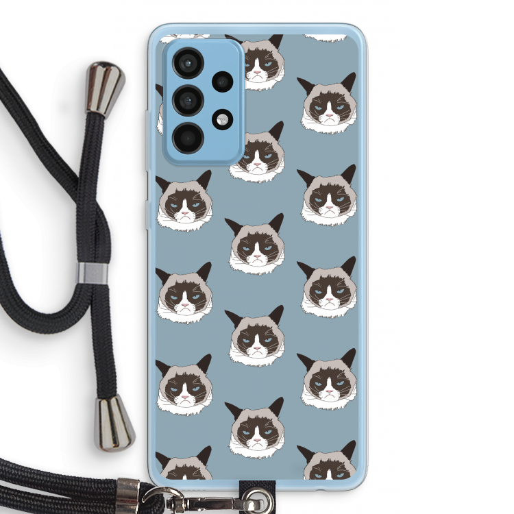 It's a Purrr Case: Samsung Galaxy A52 Transparant Hoesje met koord