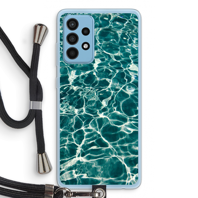 Weerkaatsing water: Samsung Galaxy A52 Transparant Hoesje met koord