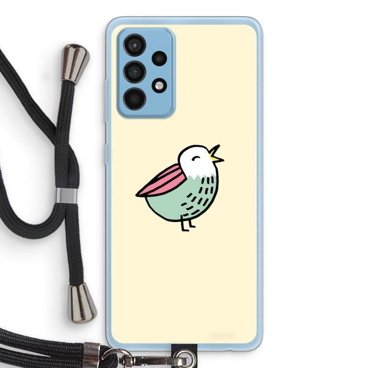 Birdy: Samsung Galaxy A52 Transparant Hoesje met koord