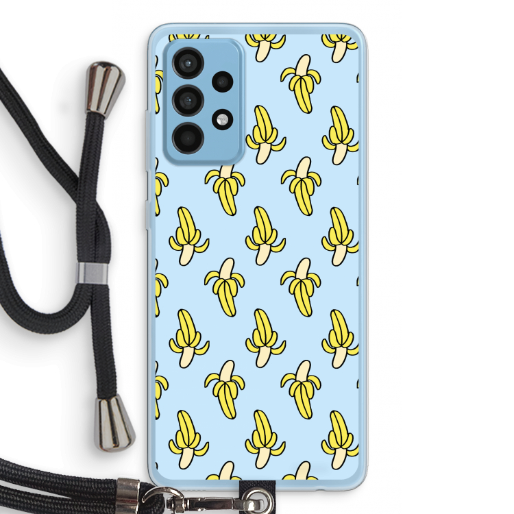 Bananas: Samsung Galaxy A52 Transparant Hoesje met koord
