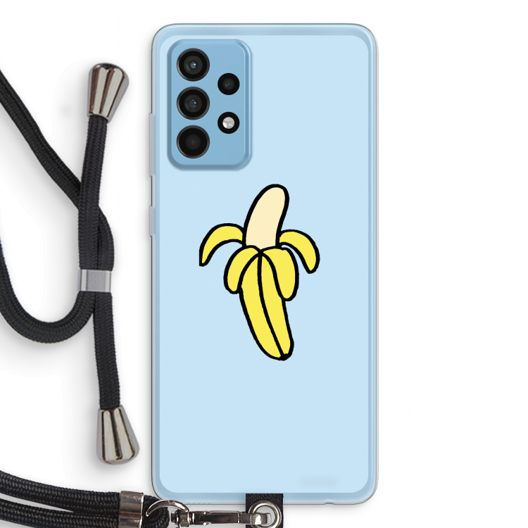 Banana: Samsung Galaxy A52 Transparant Hoesje met koord