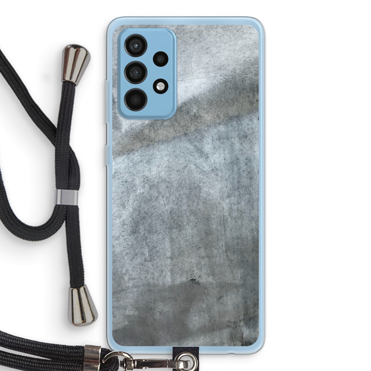 Grey Stone: Samsung Galaxy A52 Transparant Hoesje met koord
