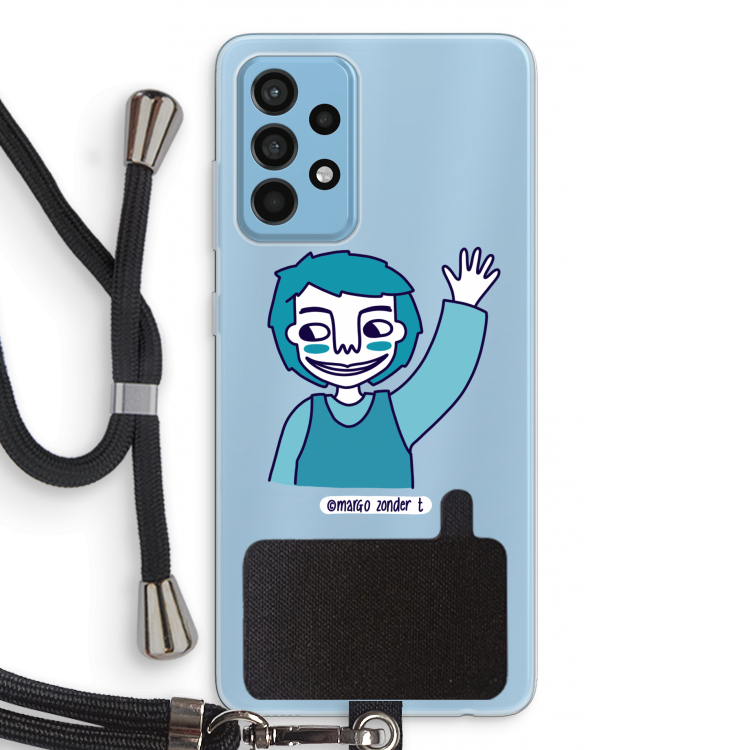 Zwaai: Samsung Galaxy A52 Transparant Hoesje met koord