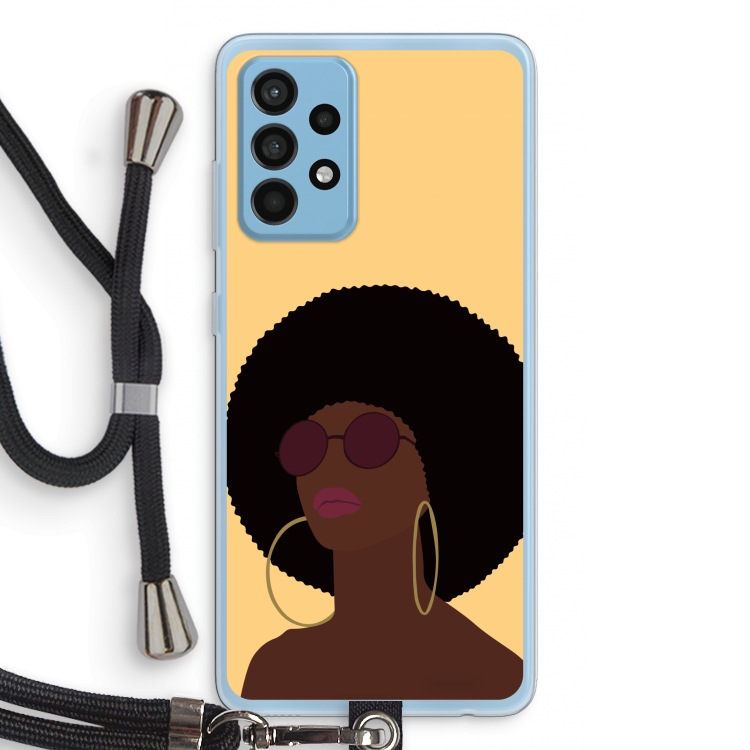 Golden hour: Samsung Galaxy A52 Transparant Hoesje met koord