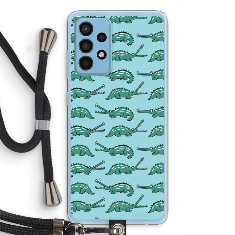 Kroko: Samsung Galaxy A52 Transparant Hoesje met koord