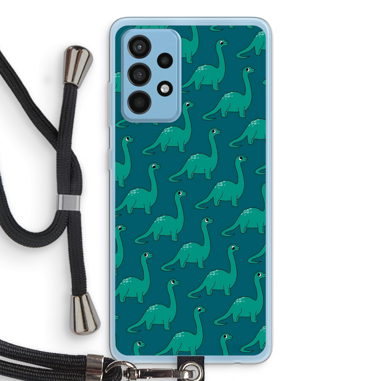 Diplodocus: Samsung Galaxy A52 Transparant Hoesje met koord