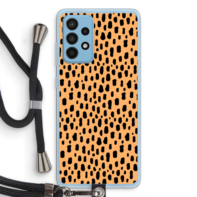 Panter: Samsung Galaxy A52 Transparant Hoesje met koord