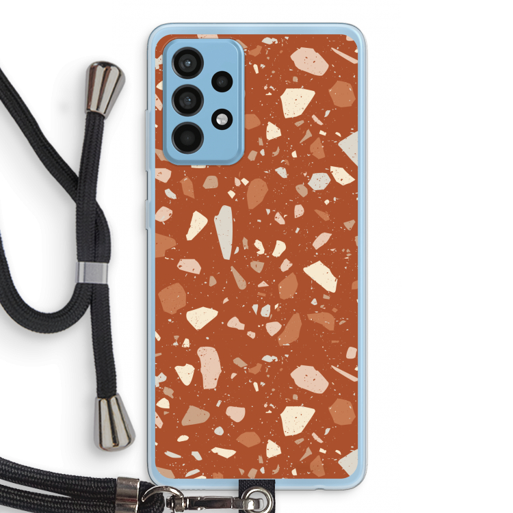 Terrazzo N°22: Samsung Galaxy A52 Transparant Hoesje met koord