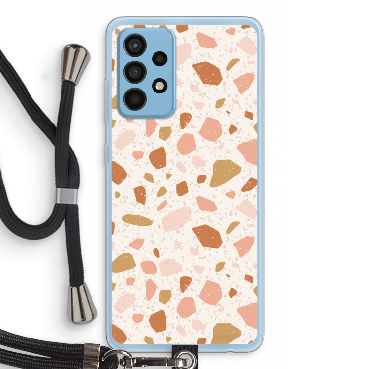 Terrazzo N°18: Samsung Galaxy A52 Transparant Hoesje met koord