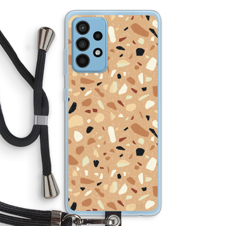 Terrazzo N°17: Samsung Galaxy A52 Transparant Hoesje met koord