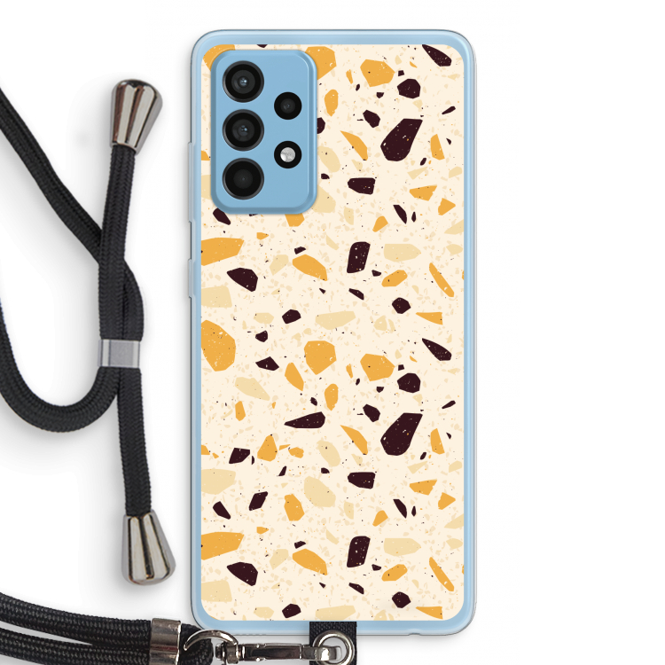 Terrazzo N°13: Samsung Galaxy A52 Transparant Hoesje met koord