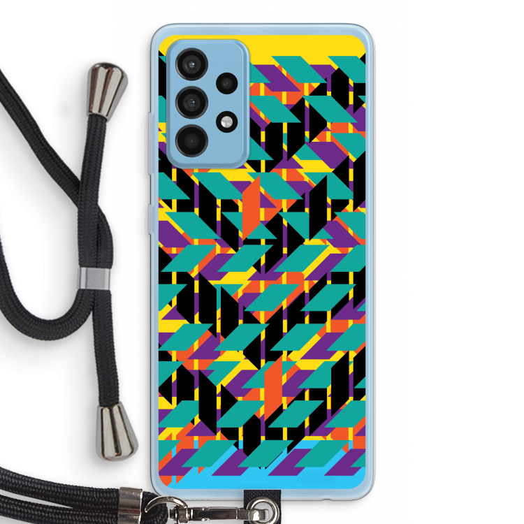 Skew Bee 1: Samsung Galaxy A52 Transparant Hoesje met koord