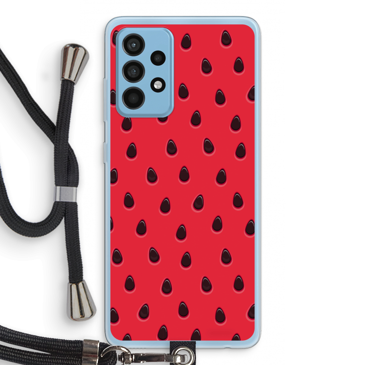 Watermelon: Samsung Galaxy A52 Transparant Hoesje met koord