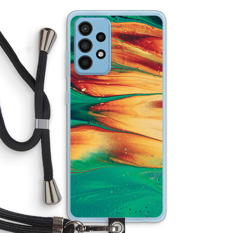Green Inferno: Samsung Galaxy A52 Transparant Hoesje met koord