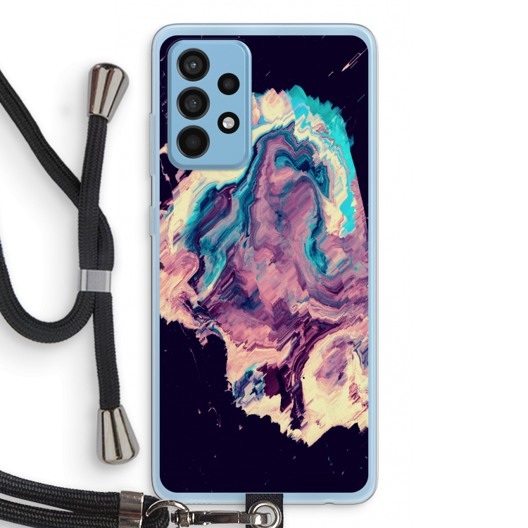 Cosmic Silence: Samsung Galaxy A52 Transparant Hoesje met koord