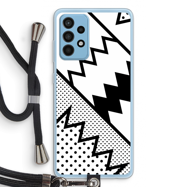 Pop Art #5: Samsung Galaxy A52 Transparant Hoesje met koord