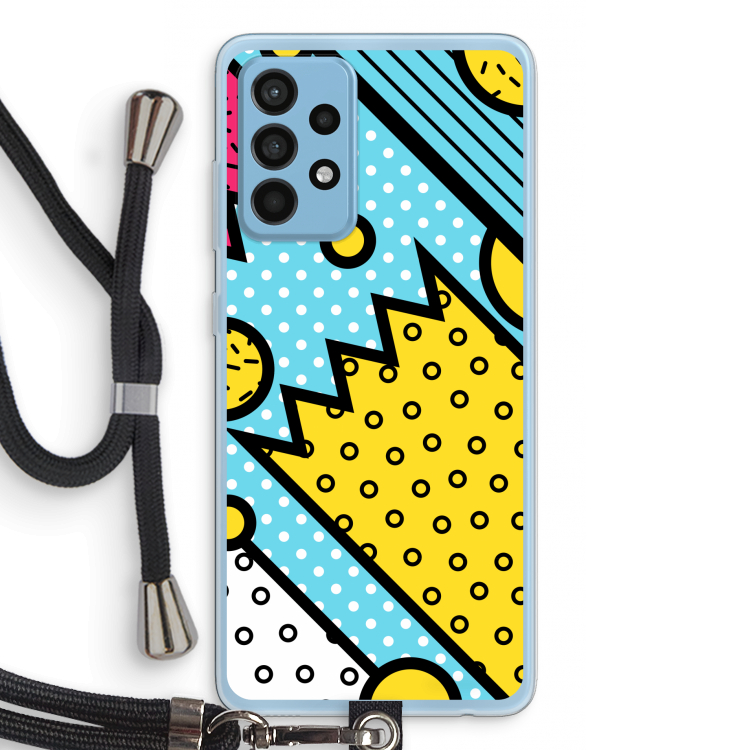 Pop Art #1: Samsung Galaxy A52 Transparant Hoesje met koord